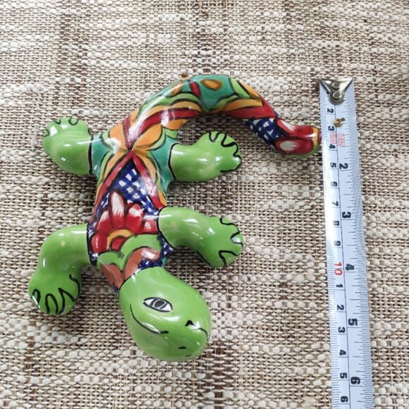 Mexican Talavera Anthropomorphic Figurines Set of 2, VTG Lizard and Grasshopper - Picture 8 of 9